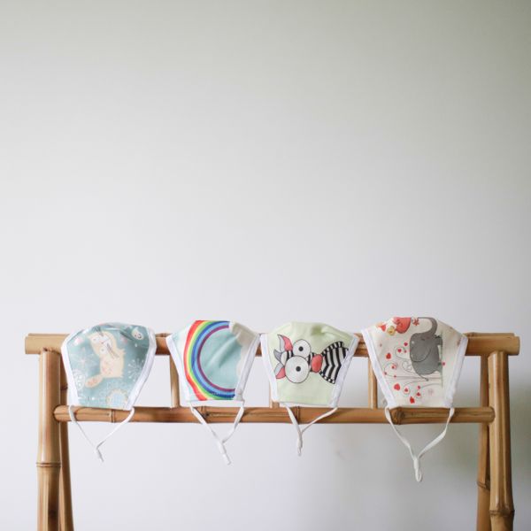 Herbruikbare Modieuse Gezichtsmaskers - Happy Katten (Kinderen)