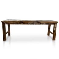 Gerecycled Teakhouten Display / Eettafel 2.2m