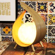 Natuurlijke Kokos Blad Lamp - Natuurlijke Omslag