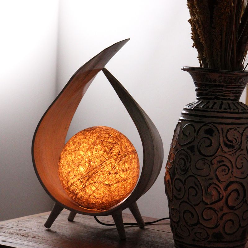 Natuurlijke Kokos Blad Lamp - Natuurlijke Omslag