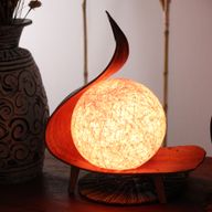 Natuurlijke Kokos Blad Lamp - Chocolate Twist