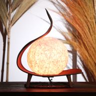 Natuurlijke Kokos Blad Lamp - Chocolate Twist