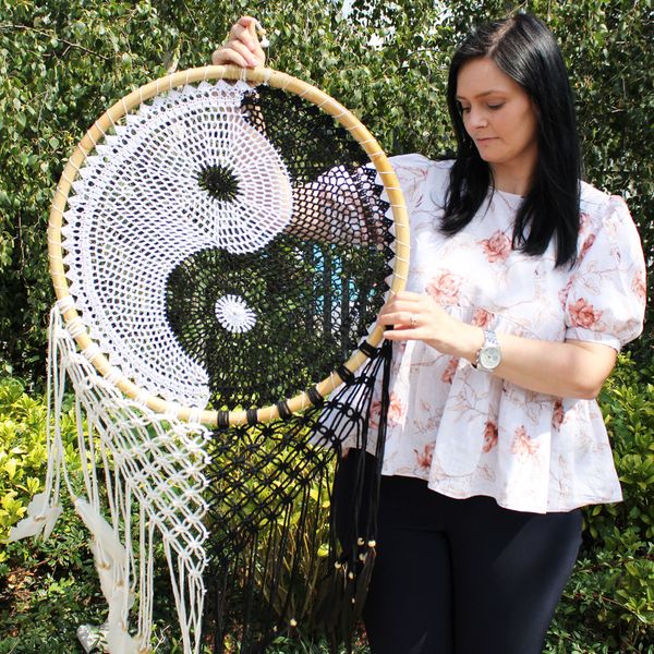 Bali Droomvangers  - XLarge - Ying Yang Dia: 50cm