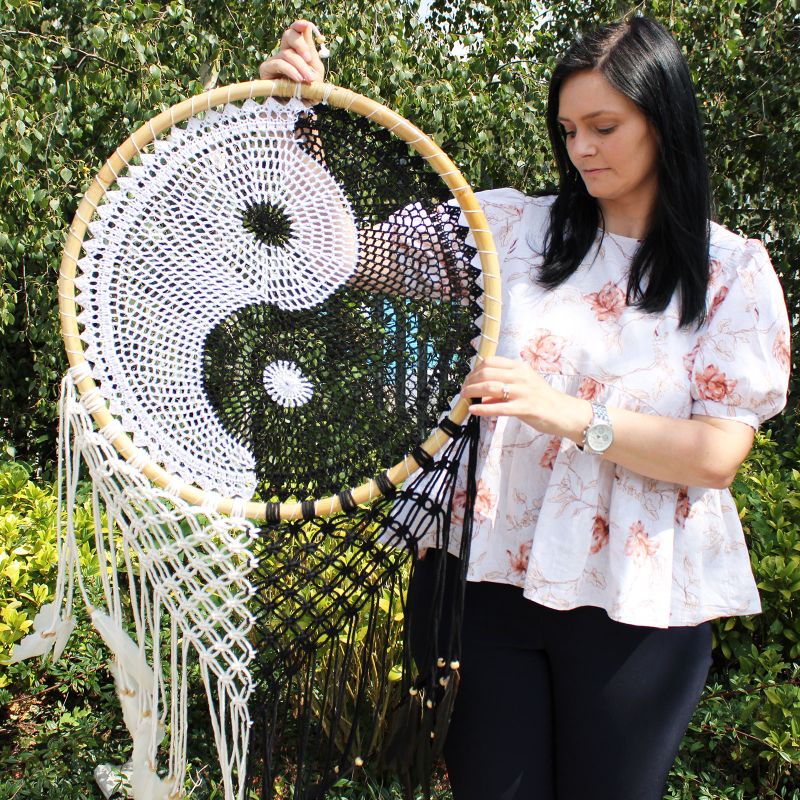 Bali Droomvangers  - XLarge - Ying Yang Dia: 50cm