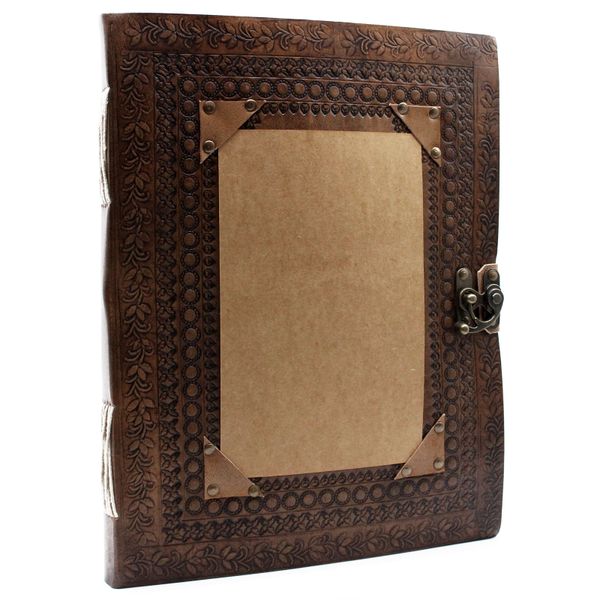 Bezoekers Boek - Large - Leer - 25 x 32.5cm (200 pagina's)