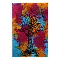 Bedsprei/Wandkleed Katoen - Enkel - Winter Boom - 140 x 210 cm