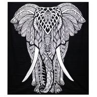Sprei/Wanddecoratie - Katoen - Olifant - 230 x 200cm