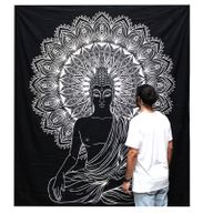 Sprei/Wanddecoratie - Katoen - Boeddha - 230 x 200cm