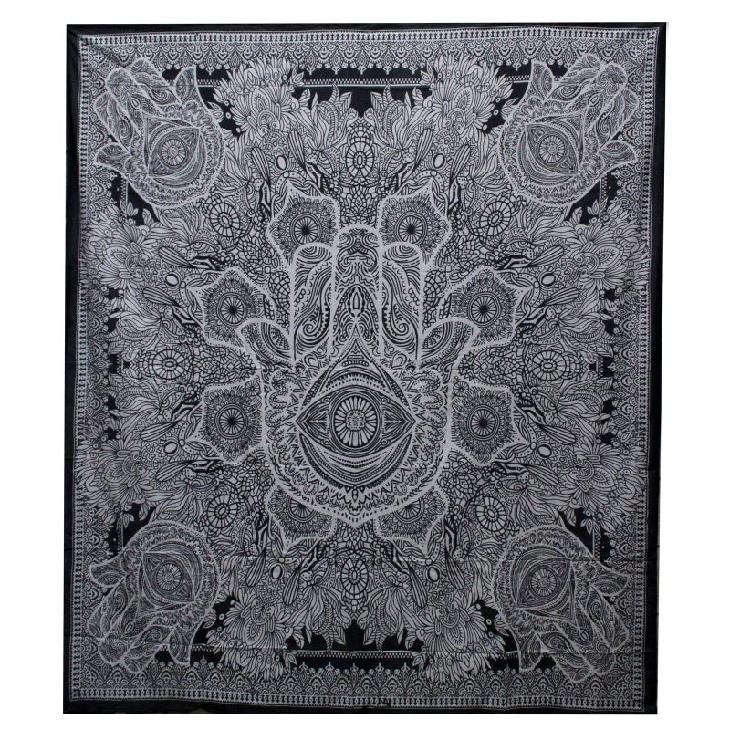 Sprei/Wanddecoratie - Katoen - Hamsa - 230 x 200cm