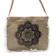 Jute Franje Tas - Mandela Print