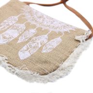 Jute Franje Tas - Dromenvanger Print