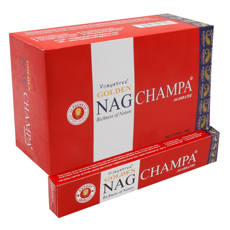 Golden Nag Wierook 15 gr - Champa