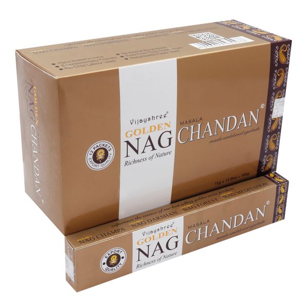 Golden Nag 15 gr Wierook - Chandan