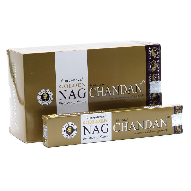 Golden Nag 15 gr Wierook - Chandan