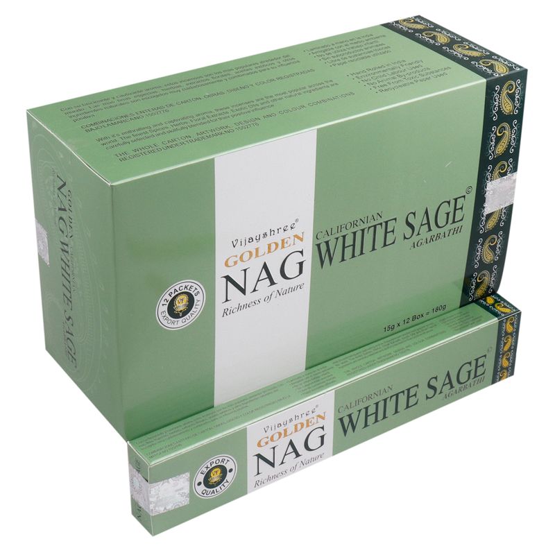 Golden Nag 15 gr Wierook - Witte Salie