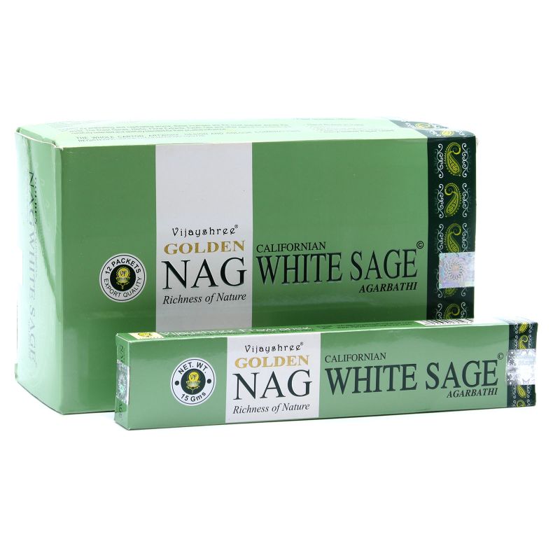 Golden Nag 15 gr Wierook - Witte Salie