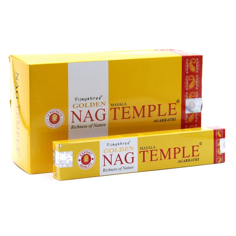 Golden Nag 15 gr Wierook - Tempel