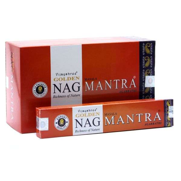 Golden Nag 15 gr Wierook - Mantra