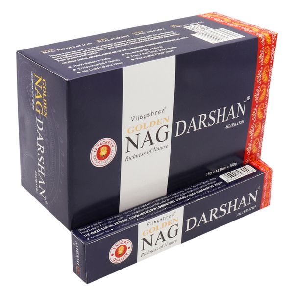 Golden Nag 15 gr Wierook - Darshan