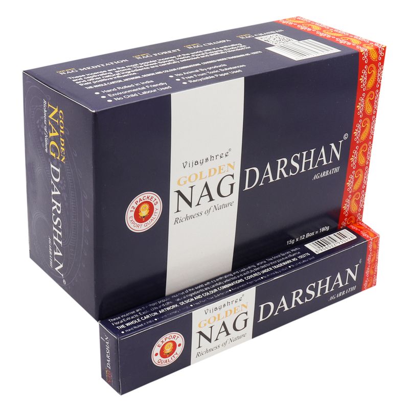 Golden Nag 15 gr Wierook - Darshan