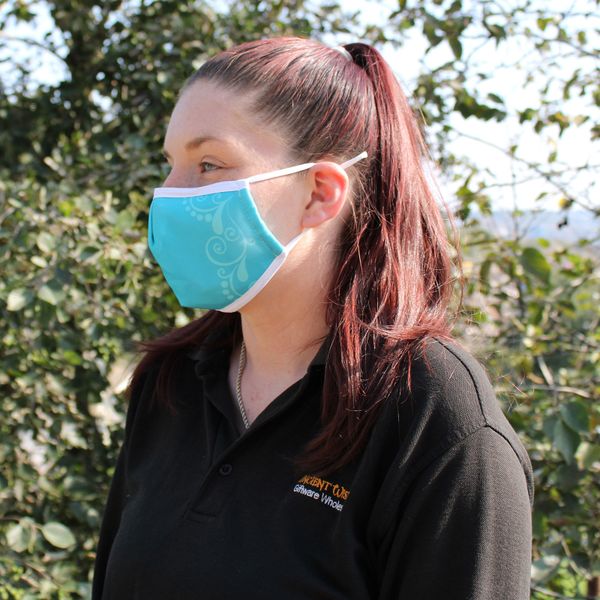 Herbruikbare Modieuse Gezichtsmaskers- Blauwe Vlinder (Volwassen)