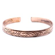 Tibetaanse Armband - Koper - Smal - Tribale Wervelingen