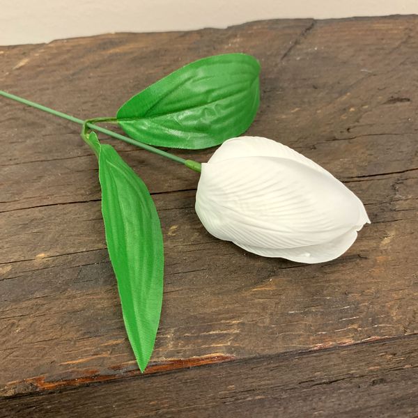 Ambachtelijke Zeep Bloem - Medium Tulp - Wit