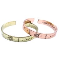 Inspiratie Armband - Brass Zonsopgang, Galaxy, Sterren, Aarde