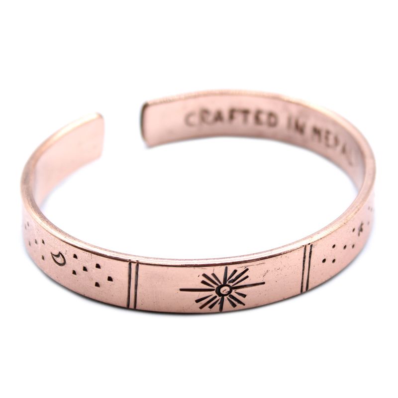 Inspiratie Armband - Koper Zonsopgang, Galaxy, Sterren, Aarde