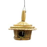 Klein Rond Zeegras Vogelhuisje 17x17cm