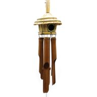 Rond Zeegras Vogelhuisje met Klokkenspel 45x17cm
