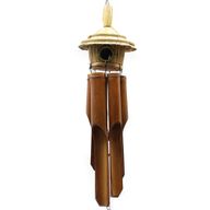 Grote Ronde Zeegras Nestkast met Windgong 56x20cm