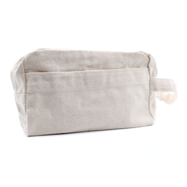Toilettas van Natuurlijk Katoen 285ml - Klassiek Vierkant - 20cm x 12cm x 6cm