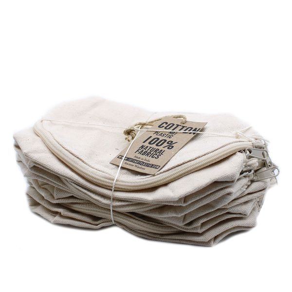 Toilettas van Natuurlijk Katoen 285ml - Halve Maan - 18cm x 10cm x 7cm