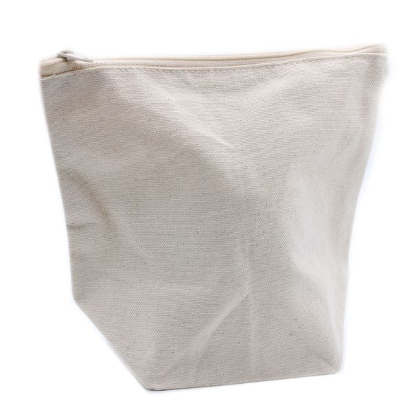 Toilettas van Natuurlijk Katoen 285ml- Medium Buitel - 18cm x 20 cm x 10cm