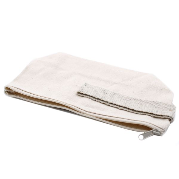 Toilettas van Natuurlijk Katoen 285ml - met Polsband - 22cm x 12cm x 7cm