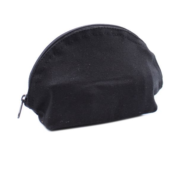 Toilettas Zwart Katoen 285ml - Halve Maan - 18cm x 10cm x 7cm