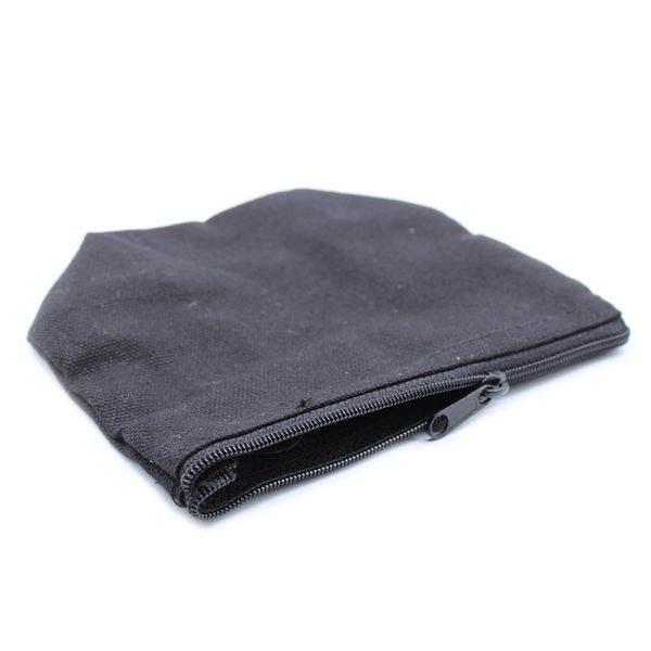 Toilettas Zwart Katoen 285ml - Halve Maan - 18cm x 10cm x 7cm