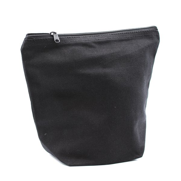 Toilettas Zwart Katoen 285ml - Medium Buitel - 18cm x 20cm x 10cm
