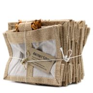Geschenktasje Puur Jute en Katoen met Venster - 2 x Venster - Naturel