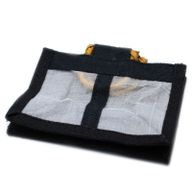 Geschenktasje Puur Jute en Katoen met Venster - 2 x Venster - Zwart