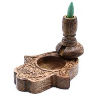 Backflow Wierook Brander - Mangohout - Small - Hamsa