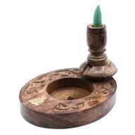 Backflow Wierook Brander - Mangohout - Small - Brass Buddha