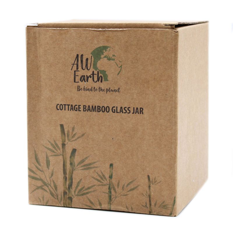 Glazen Voorraadpotten met Bamboo Deksel - 10cm