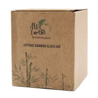 Glazen Voorraadpotten met Bamboo Deksel - 10cm