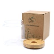 Glazen Voorraadpotten met Bamboo Deksel - 10cm
