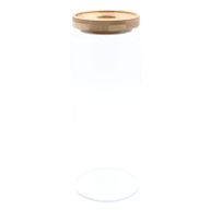 Glazen Voorraadpotten met Bamboo Deksel - 25cm