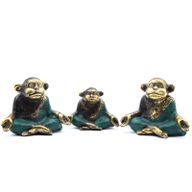 Familie van Yoga Aapjes - Set van 3- (mixed maten)