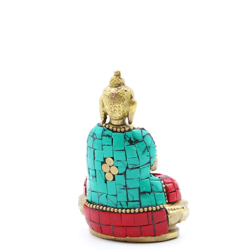 Geelkoper Boeddhabeeld  - Messing - 7.5cm