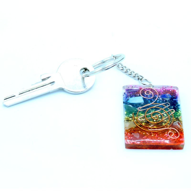 Orgonite Power Sleutelhangers - Koper en Chakra Huisbescherming